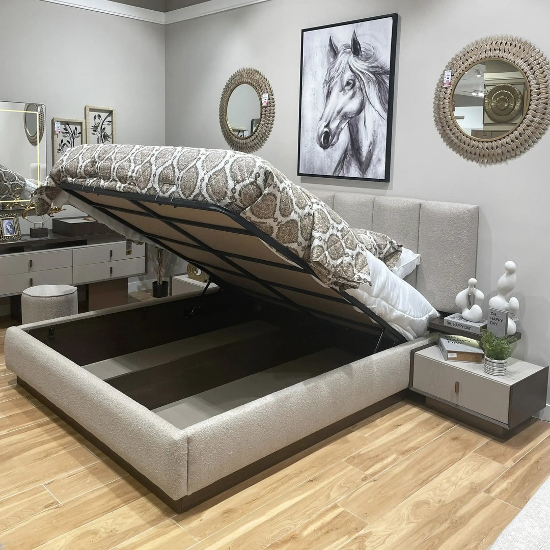 6 Pcs. King Bedroom Set (With Hydraulic Storage)
