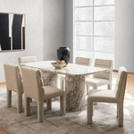 Load image into Gallery viewer, 6 Seater Concrete Dining Table – White Grey