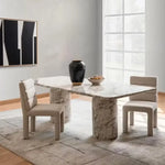 Load image into Gallery viewer, 6 Seater Concrete Dining Table – White Grey