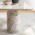 Load image into Gallery viewer, 6 Seater Concrete Dining Table – White Grey