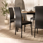 Load image into Gallery viewer, 6-Seater Dining Set – Black