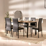 Load image into Gallery viewer, 6-Seater Dining Set – Black