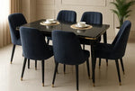 Load image into Gallery viewer, 6-Seater Dining Set (Black)