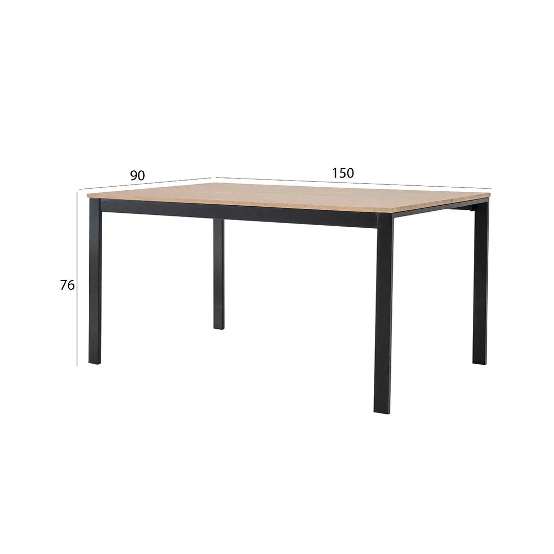 6-Seater Dining Set – Black