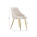 Load image into Gallery viewer, 6-Seater Dining Set – Gold &amp; Beige