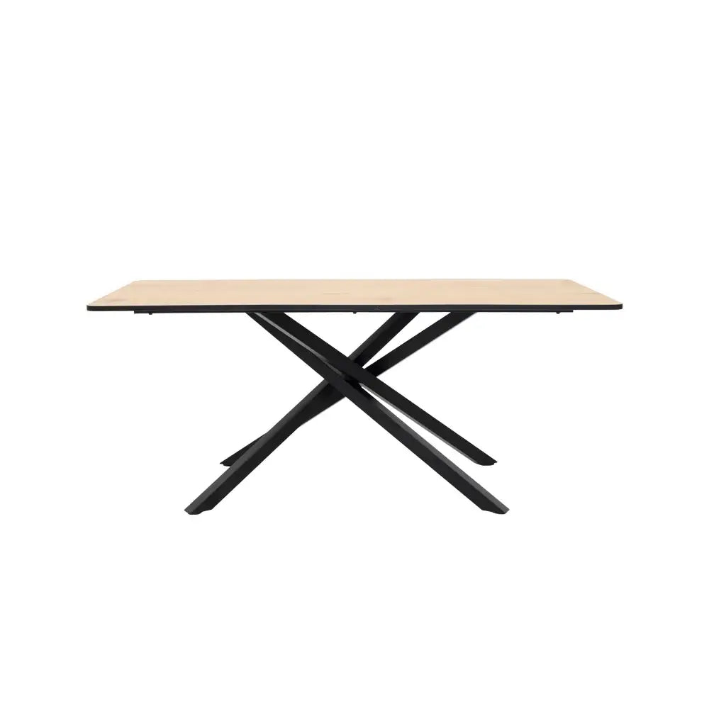 6-Seater Dining Set – Oak & Grey
