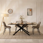 Load image into Gallery viewer, 6-Seater Dining Set – Oak &amp; Grey