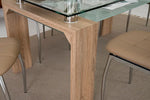 Load image into Gallery viewer, 6-Seater Dining Set – Tempered Glass &amp; Faux Leather