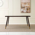 Load image into Gallery viewer, 6-Seater Dining Set – Walnut &amp; Black