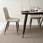 Load image into Gallery viewer, 6-Seater Dining Set – Walnut &amp; Black