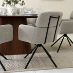Load image into Gallery viewer, 6-Seater Dining Set With Sintered Stone Top – Walnut &amp; Grey