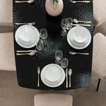 Load image into Gallery viewer, 6-Seater Glass Top Dining Set – Black &amp; Beige