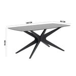 Load image into Gallery viewer, 6-Seater Glass Top Dining Set – Black &amp; Beige