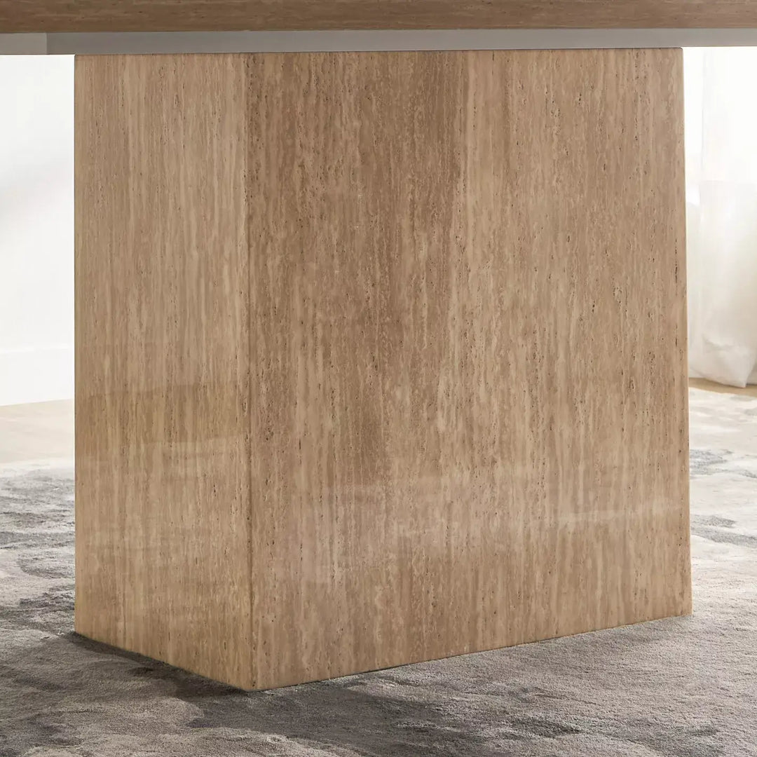 6-Seater Marble Top Dining Table-GCC Home Center