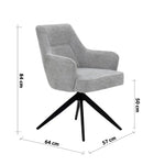 Load image into Gallery viewer, 6-Seater Sintered Stone Top Dining Set – Grey