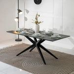 Load image into Gallery viewer, 6-Seater Sintered Stone Top Dining Set – Grey