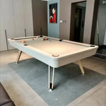 Load image into Gallery viewer, 7-ft 3 IN 1 Professional Billiard Pool Tables with Full Accessory Pool Table with Table Tennis Top - White with Grey Felt
