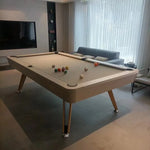 Load image into Gallery viewer, 7-ft 3 IN 1 Professional Billiard Pool Tables with Full Accessory Pool Table with Table Tennis Top - White with Grey Felt