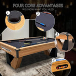 Load image into Gallery viewer, 7 ft Pool Table with Wood Finish - Billiards Game Room Table for Adults &amp; Family Billiard Table with Rustic Wood Finish