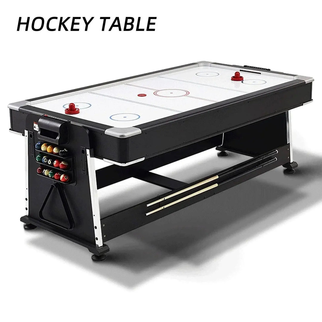 4 in 1 DGMT-3005 7ft Blue Pool Table Billiard + Air Hockey + Tennis Table-GCC Home Center