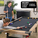 Load image into Gallery viewer, 7ft Portable Foldable Pool Billiard Tables With Full Set of Accessories for Kids and Adults