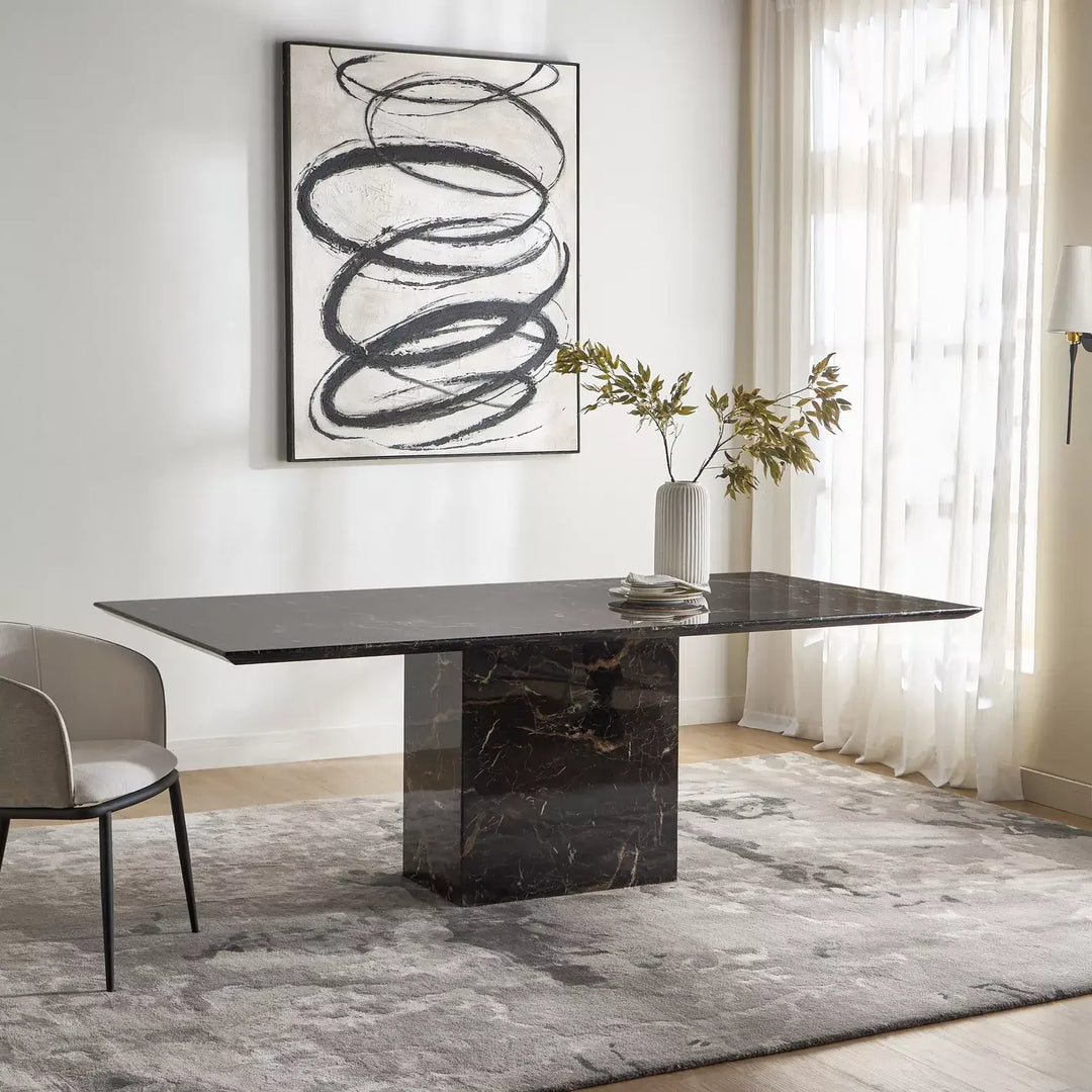 8-Seater Luxury Marble Top Dining Table-GCC Home Center