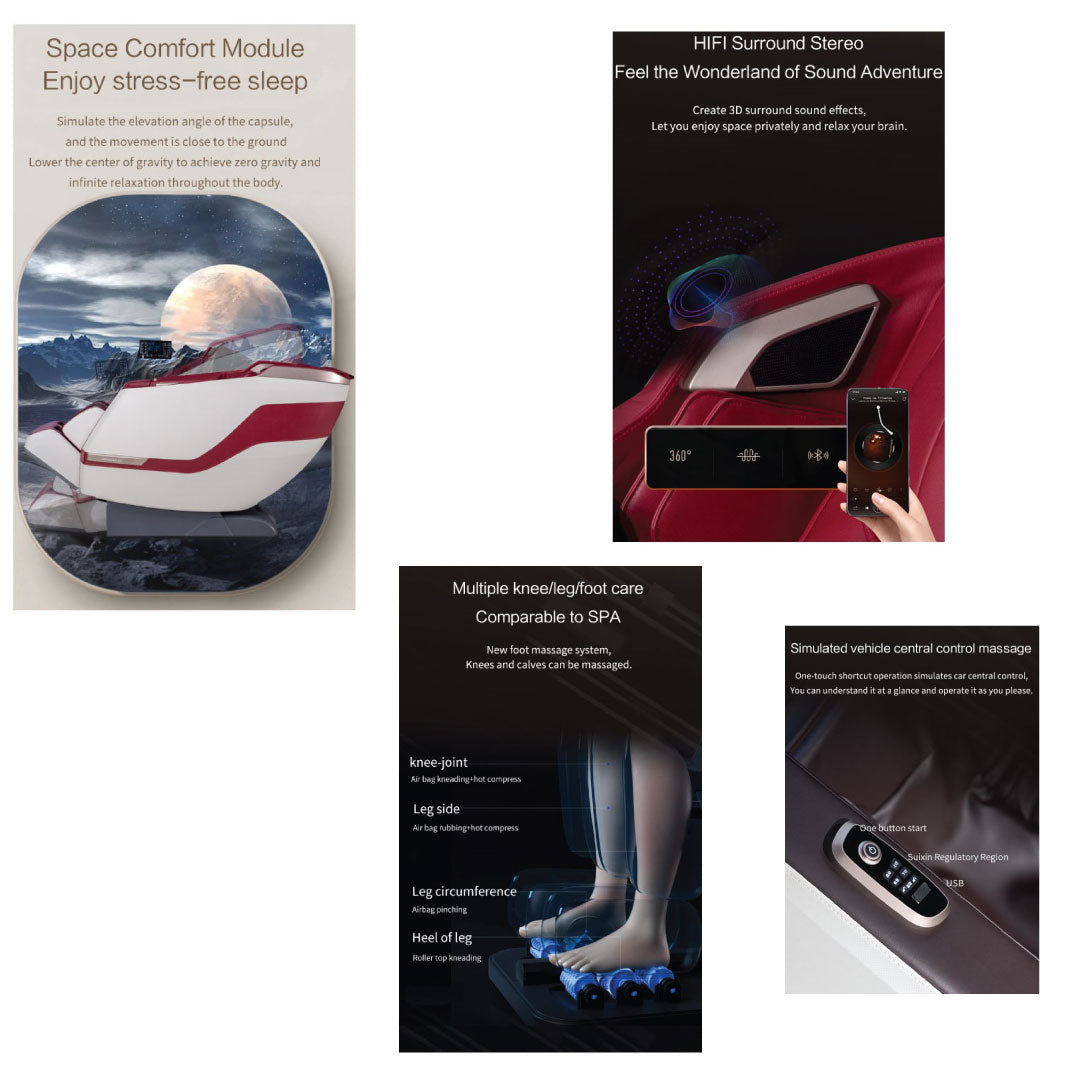 Jilphar Furniture Luxury Massage Chair JP8002A-GCC Home Center