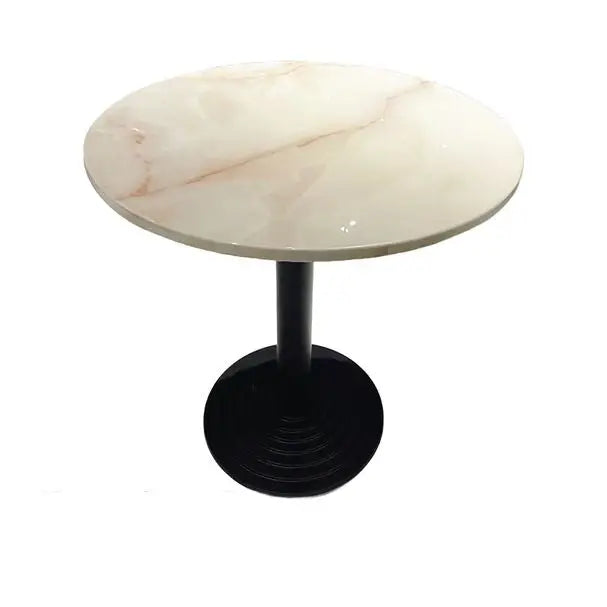 80Dia Dining Round Table Powder-Coated Metal Base