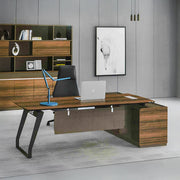 Modern Design 200 cm Executive Office Table - Brown-GCC Home Center