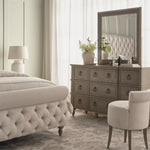 Load image into Gallery viewer, 9-Drawer Dresser with Mirror, Elegant Vanity Table For Traditional Bedroom-GCC Home Center