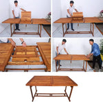 Load image into Gallery viewer, 9 Pcs Dining Table Set, Outdoor/Indoor Set-GCC Home Center
