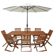 9 Pcs Dining Table Set, Outdoor/Indoor Set-GCC Home Center