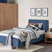 Single Bed 120x200 cm - Blue-GCC Home Center