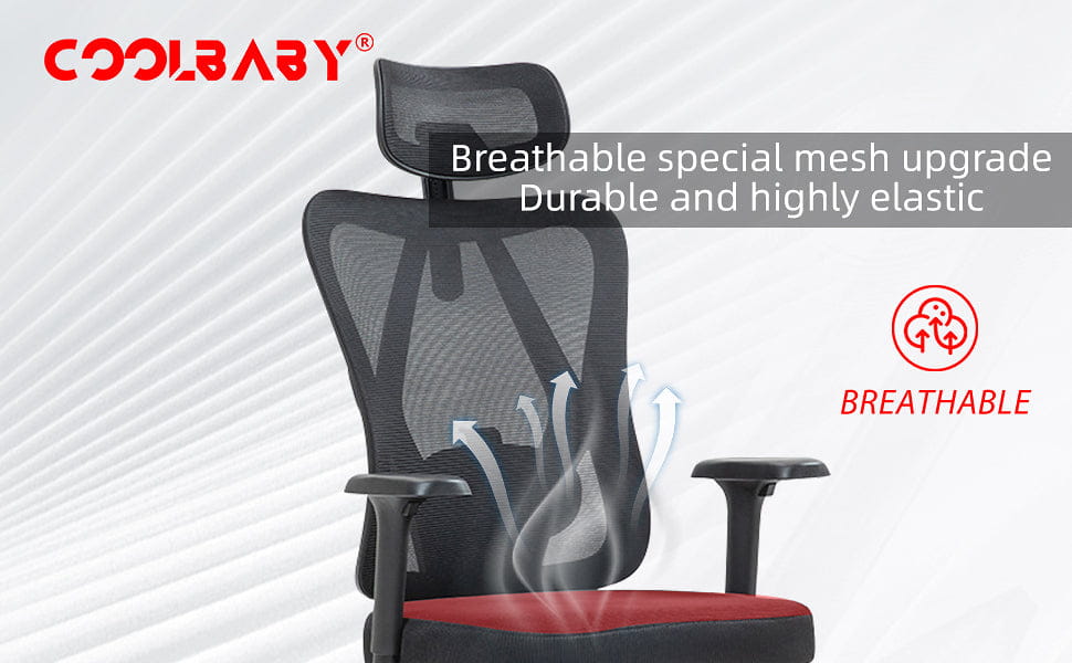 Ergonomic Office Chair – High Back Desk Chair with Adjustable Lumbar Support 3D Metal Headrest and Armrests – 130°