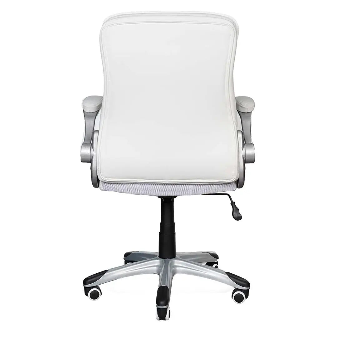 Ergonomic Low Back Office Chair EQ-5180-B with PU Leather, Padded Arm Rests, and Durable Design
