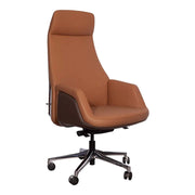 High Back Office Chair Brown Color