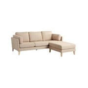 Modern Minimalist L-Shaped Fabric Corner Sofa - Customizable Design, Comfortable Living Room Furniture-GCC Home Center