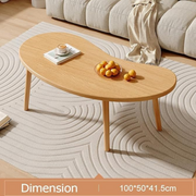 Modern Minimalist Coffee Table – Sturdy Wooden Frame with Large Storage, Eco-Friendly Finish (100CM-F)-GCC Home Center