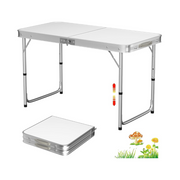 Portable Folding Picnic Table – Lightweight, Durable, and Adjustable for Camping, BBQs, and Outdoor Gatherings-GCC Home Center