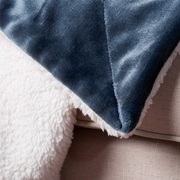 Reversible Sherpa Lamb Fleece Blanket – Elegant, Ultra-Soft, and Warm for Bed & Sofa-GCC Home Center