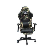Ergonomic Gaming Chair with Reclining Back & Footrest - Faux Leather, 150KG Capacity, 1-Year Warranty-GCC Home Center