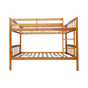 Contemporary Wooden Bed Frame - No Box Spring Needed, Sturdy Design with Brown Finish-GCC Home Center