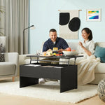 Load image into Gallery viewer, Adjustable Coffee Table, Black, 90 cm