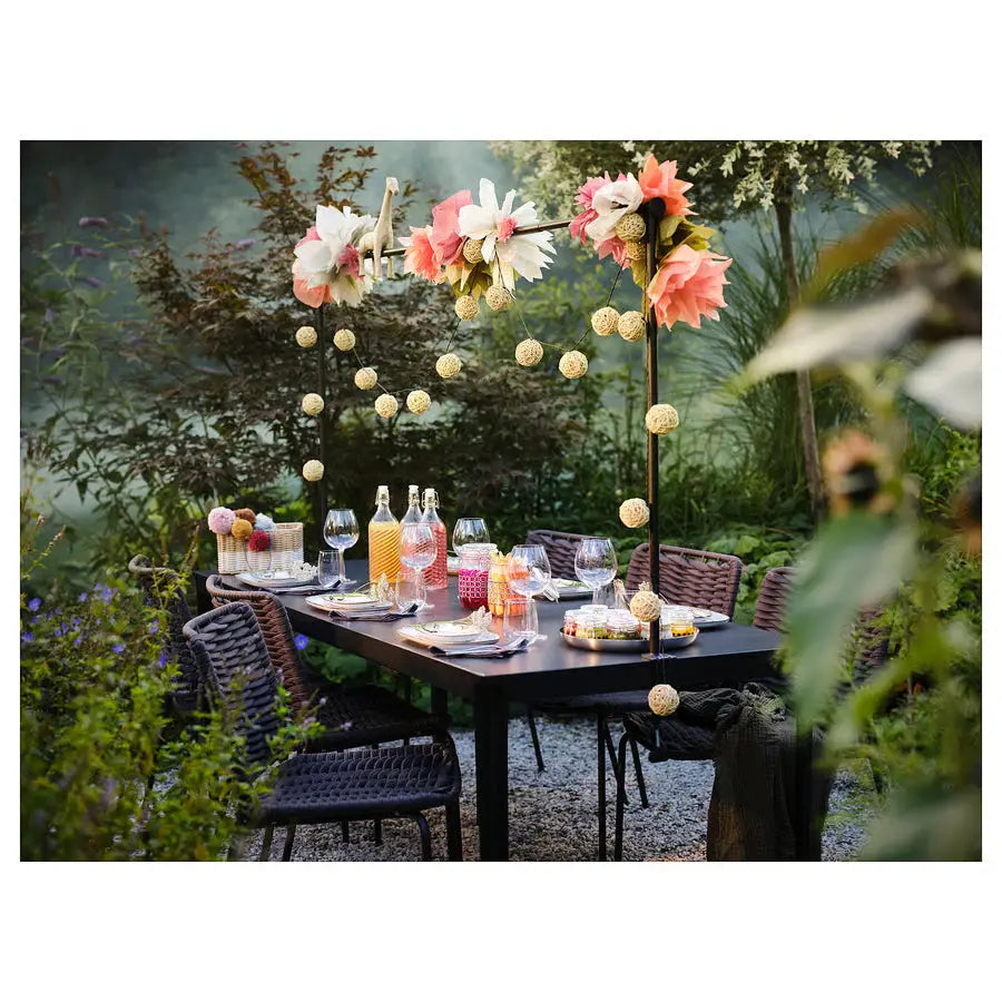 Adjustable Decorating Table Rod, Black (115–235 × 116 cm)