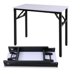 Load image into Gallery viewer, Adjustable Folding Desk No Install, Portable and Compact Computer Walnut Table Office Table for Home, Office, Study, Dining, Camping, Picnic, and BBQ (Yellow, 80 * 40 * 75cm)-GCC Home Center