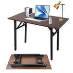 Load image into Gallery viewer, Adjustable Folding Desk No Install, Portable and Compact Computer Walnut Table Office Table for Home, Office, Study, Dining, Camping, Picnic, and BBQ (Yellow, 80 * 40 * 75cm)-GCC Home Center