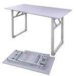 Load image into Gallery viewer, Adjustable Folding Desk No Install, Portable and Compact Computer Walnut Table Office Table for Home, Office, Study, Dining, Camping, Picnic, and BBQ (Yellow, 80 * 40 * 75cm)-GCC Home Center