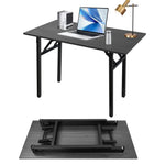 Load image into Gallery viewer, Adjustable Folding Desk No Install, Portable and Compact Computer Walnut Table Office Table for Home, Office, Study, Dining, Camping, Picnic, and BBQ (Yellow, 80 * 40 * 75cm)-GCC Home Center