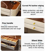 Load image into Gallery viewer, Advanced Solid Wood Dressing Table Set with Smart Mirror, LED Lighting, and Storage Drawers for Bedroom-GCC Home Center