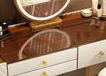 Load image into Gallery viewer, Advanced Solid Wood Dressing Table Set with Smart Mirror, LED Lighting, and Storage Drawers for Bedroom-GCC Home Center